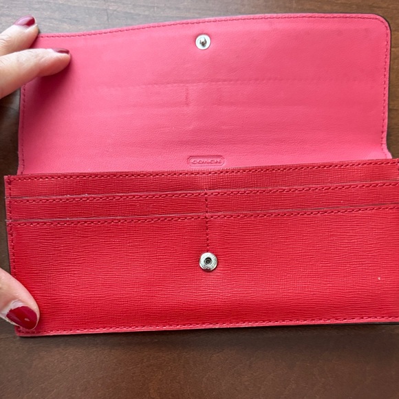 Coach Vibrant Red Women's Wallet - Picture 2 of 5